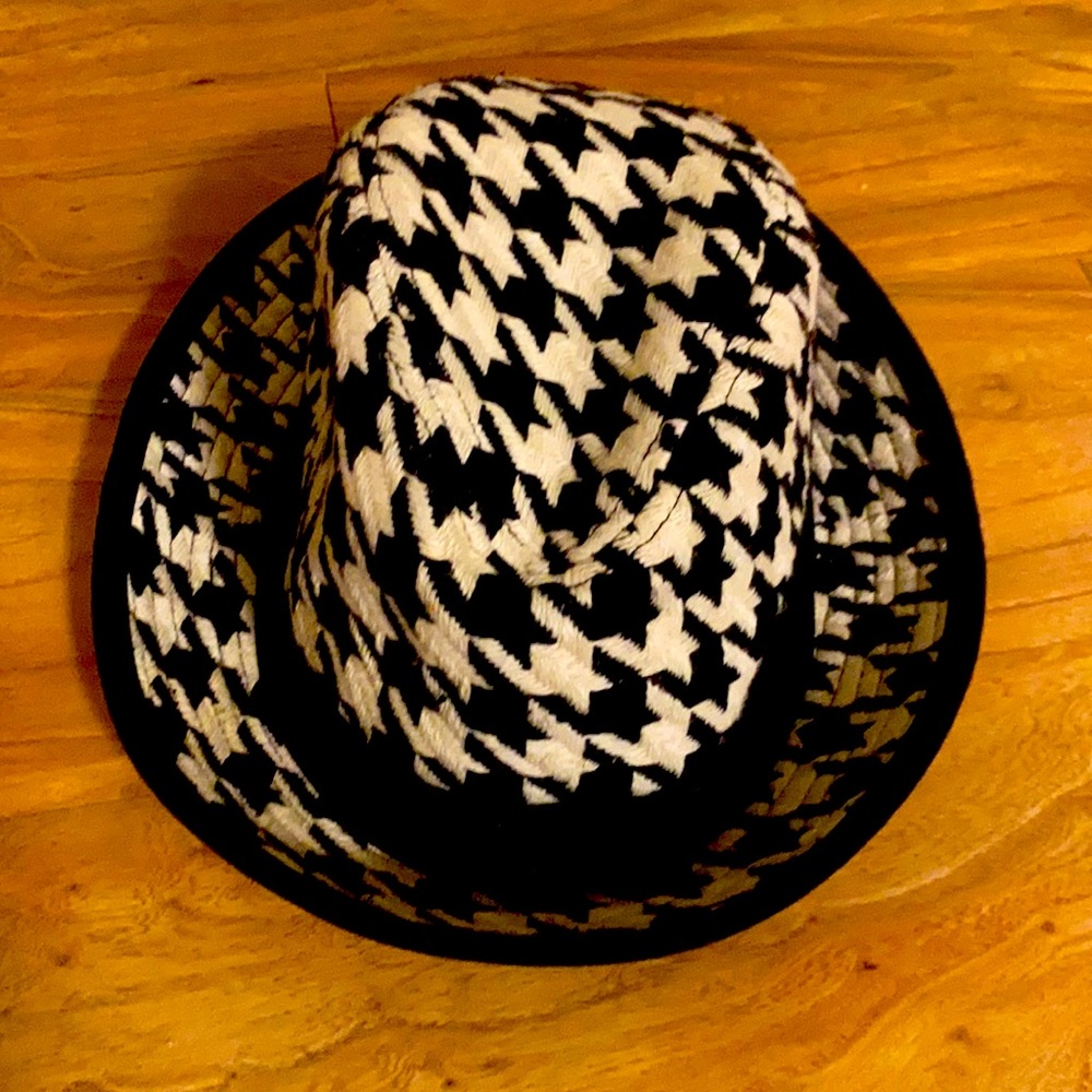 Houndstooth Blk/whit fedora
